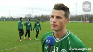 Hans Hateboer debuteert in basis FC Groningen [upl. by Anasor]