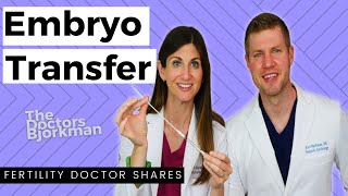 Embryo Transfer IVF Doctor Explains What to Expect  Gives You an Inside Look at Her Transfer [upl. by Isman]