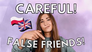 POLISH  ENGLISH FALSE FRIENDS  HOW TO ENGLISH [upl. by Witcher]