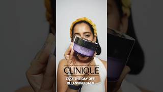 CLINIQUE TAKE THE DAY OFF CLEANSING BALM 😍Clinique clinique cleanser shorts makeup hacks [upl. by Ahsilav]