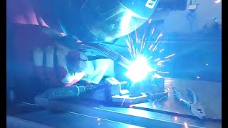 Mig welding practice  Bester 190c multi by Lincoln Electric [upl. by Connel]