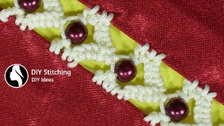 Easy amp Simple Stitch Design at Home by DIY Stitching  25 [upl. by Aldous]