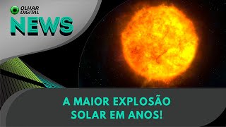 Ao Vivo  A maior explosão solar em anos  03012024  OlharDigital [upl. by Acisseg]