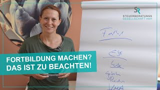 Fort oder Weiterbildung Was Sie steuerlich beachten müssen  SR Steuerberatungsgesellschaft [upl. by Gnus]