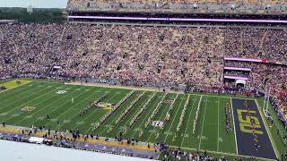 LSUs Golden Band from Tigerland performs first pregame in Tiger Stadium of 2024 football season [upl. by Duleba704]