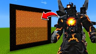 How to Make A Portal To The Energized Titan Cameraman Dimension in Minecraft [upl. by Claudy462]