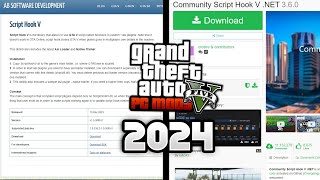 How to install Scripthookv and ScripthookvDotNet for GTAV 2024  StepbyStep Tutorial [upl. by Eytteb502]