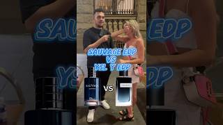 Dior Sauvage EDP vs YSL Y EDP shorts fragrances mensfragrance [upl. by Sedicla]