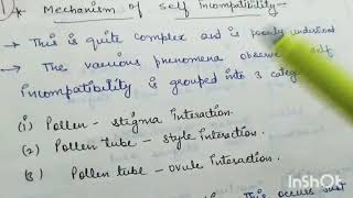 Mechanism of Self Incompatibility in Plant Breeding by Ritikas Tutorial [upl. by Leizar297]