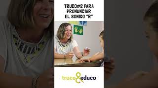 Truco 2 para pronunciar el sonido R logopedia aprendeencasa niños madres shorts [upl. by Yatnahs]