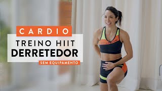 Cardio HIIT para Queimar 🔥 muita GORDURA  Carol Borba [upl. by Kamillah226]