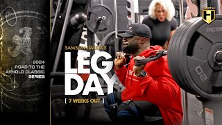 Samson Dauda Leg Day  7 Weeks Out  2024 Arnold Classic Series  HOSSTILE [upl. by Oilime466]