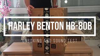 Harley Benton Bass Amplifier HB 80B  Unboxing and Sound Test [upl. by Douglas551]