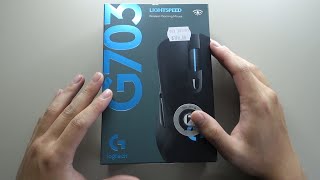 Logitech G703 HERO Wireless Gaming Mouse Unboxing amp First Look [upl. by Kone]