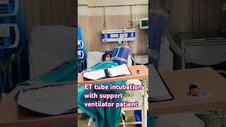 sarita kumari09 ET tube intubation support ventilatorcreatical patient please Like subscribe [upl. by Noiraa]