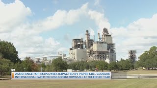 Assistance for employees impacted by paper mill closure [upl. by Whitehurst]