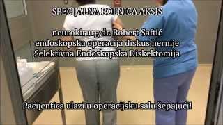 Endoskopska operacija diskus hernije  Specijalna bolnica Aksis [upl. by Ennaus979]