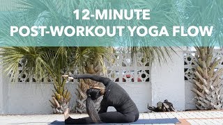 12Minute PostWorkout Yoga Flow [upl. by Lupita]