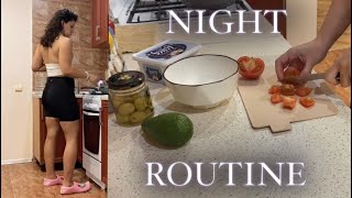 Aerialist fall night routine cooking healthy food relaxing  asmr sounds [upl. by Ecirtaeb324]