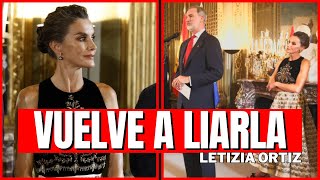 Letizia Ortiz VUELVE a DAR la NOTA en el PRIMER ACTO OFICIAL en París [upl. by Nnylf]