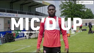 Micd Up  Alphonso Davies  Go BTS of CANMNT Training in Rotterdam [upl. by Mendelson553]