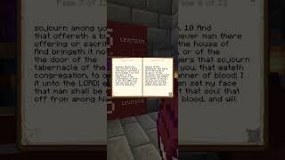 Leviticus 17  the KJV Bible in vanilla Minecraft kjv leviticus bible minecraft [upl. by Ennayelsel942]