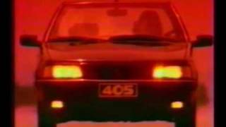 COMERCIAL PROPAGANDA PEUGEOT 405 SRI SANTOS DUMONT 1993 BRASIL [upl. by Clevie]