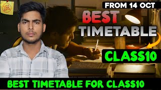 Best Timetable for Class10  Timetable For Class10 Board Exams 2025  How to Make Timetable [upl. by Atcele]