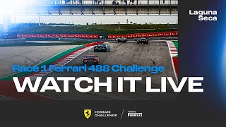 Ferrari Challenge North America  Laguna Seca Race 1  488 Challenge Evo [upl. by Feil]