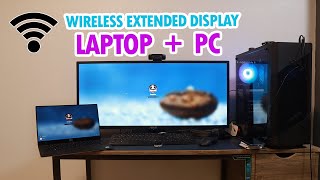 How to Use Your Laptop as a Second Monitor Wirelessly  Easy Setup Guide [upl. by Fahland358]