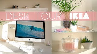 IDEE IKEA Minimal ROOM TOUR  Come organizzo la mia SCRIVANIA [upl. by Ainsley]