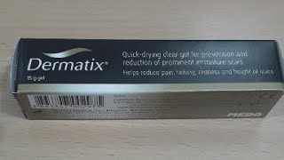 Dermatix 15g Gel Silicone Gel Scar Treatment [upl. by Esaertal737]