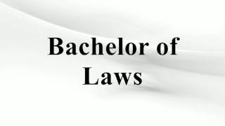 Bachelor of Laws [upl. by Aivan]