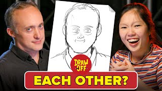 Animator Vs Cartoonist Draw Each Other • DrawOff [upl. by Fayre]