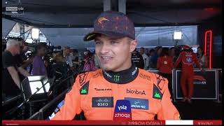 Lando Norris Post Qualifying Interview  MexicoGP 2024 [upl. by Ellinger]