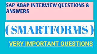 sap interview questionssmartform interview questions in sap abapsap abap smartformstep by step [upl. by Adnak]