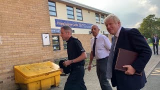 Boris Johnson meets evacuated Whaley Bridge residents [upl. by Nohs691]