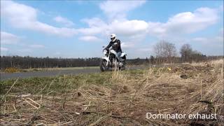 Daelim VJ 125 Roadwin  stock vs dominator exhaust wwwdaelimpolskapl [upl. by Anovad]