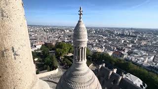 STUNNING VIEWS FROM THE TOP OF SACRE COEUR BASILICA  MONTMARTRE PARIS [upl. by Nnylannej207]