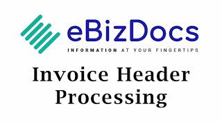 Invoice Header Processing with PSIcapture 60 [upl. by Crenshaw]