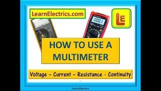 HOW TO USE A MULTIMETER – Measure Voltage Current Resistance and Continuity [upl. by Aihtennek146]