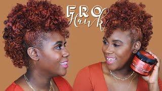 FroHawk on Tapered Short Natural Hair using AS I AM Long amp Luxe Products [upl. by Posner]