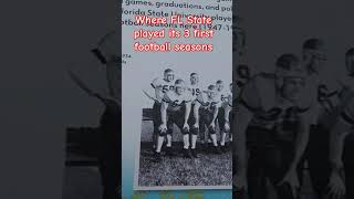 Where did FL State play its first 3 football seasons Wasnt it in Cascade Park [upl. by Rubia]