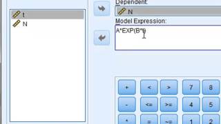 Nonlinear regression SPSS [upl. by Willyt]