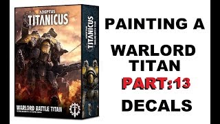 painting a warlord titan live  part 13  adeptus titanicus  Chipping and scratches [upl. by Latouche]