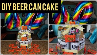 DIY BEER CAN CAKE  GIFT IDEAS FOR ANYONE [upl. by Viehmann]