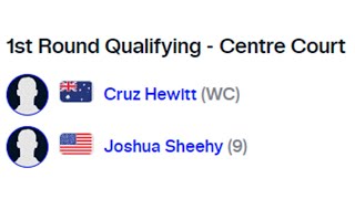 Cruz Hewitts FIRST Challenger Match  vs Joshua Sheehy  Playford 2024 [upl. by Neela206]