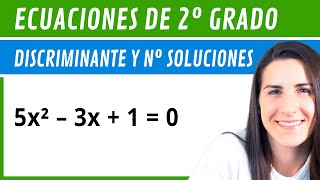 DISCRIMINANTE y Número de SOLUCIONES ✅ Ejercicios de Ecuaciones de Segundo Grado [upl. by Anhcar]