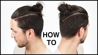 ✅ How To Tie The Perfect Man BunTop Knot  Mens Hairstyle Ideas [upl. by Nesyla]