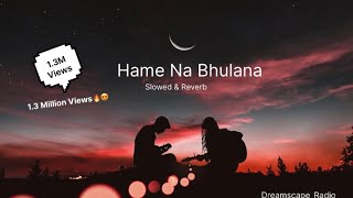 Hame Na Bhulana Slowed amp Reverb [upl. by Noffihc]